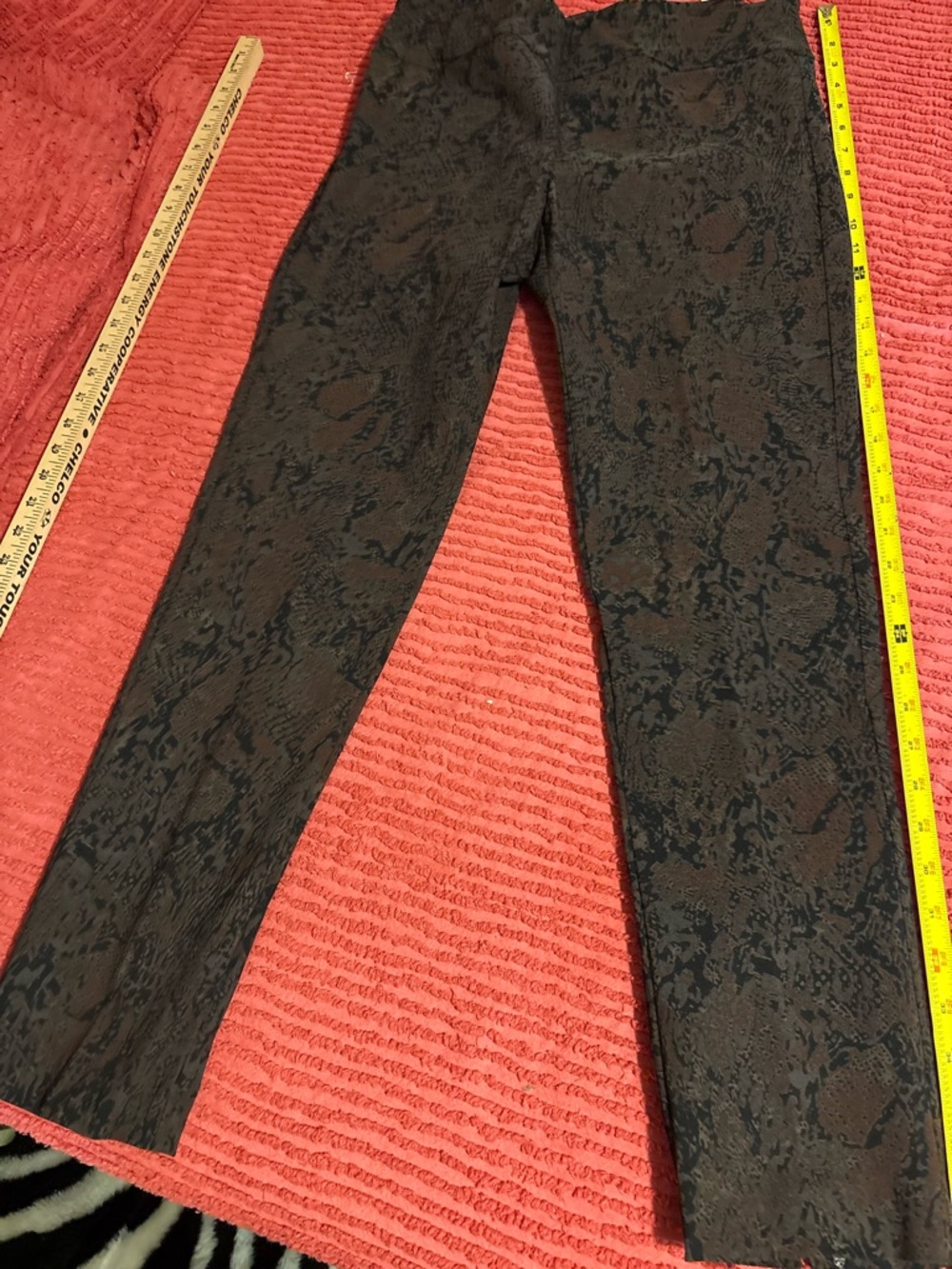 Elliott Lauren Black Patterned Wide-Leg Jeans